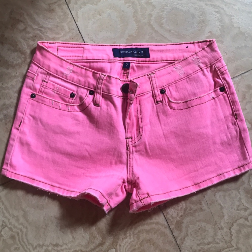 Hot Pink Ocean Drive Shorts